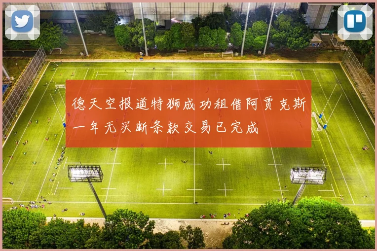 德天空报道特狮成功租借阿贾克斯一年无买断条款交易已完成